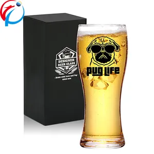 Pug soplado para amantes de los perros, vaso de cerveza de 15oz y 450ml