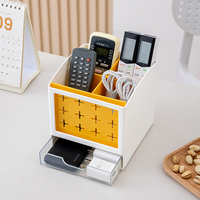 Organisateur de rangement moderne en plastique PP pour articles divers et télécommandes, boîte de rangement de bureau et tiroir, écologique, qualité supérieure