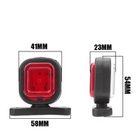 2 feux latéraux LED, feux de signalisation, feux arrière, feux de contour pour camions, SUV, remorques, bus, fourgonnettes, bateaux 12V 24V
