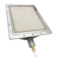 Brûleur infrarouge en Propane et plaque en céramique inoxydable naturel, à infrarouge pour foyer, cuisinière à gaz, chauffage de cuisinière à gaz