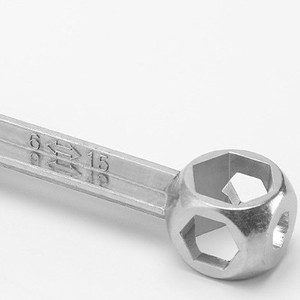 Yueli External Hex Wrench 6 15mm Metal Bicycle Repair Tool <b>Cycling</b> Equipment Accessory - Product Image 5