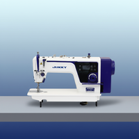 JUKKY Nouveau Modèle Machine à Coudre Industrielle à Entraînement Direct, Pied Prenant, Point Noué, Plateforme Plate, Haute Vitesse, pour Usage Domestique et Salopettes