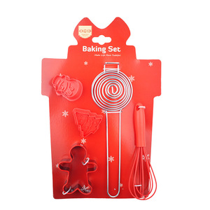 Juego de Herramientas <span class=keywords><strong>para</strong></span> <span class=keywords><strong>Hornear</strong></span> con Temática Navideña Creativa, Incluye Cortadores de Galletas Metálicos y Rodillo <span class=keywords><strong>para</strong></span> Niños, Repostería Casera - Product Image 6