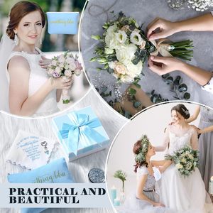 Set <span class=keywords><strong>de</strong></span> Regalo <span class=keywords><strong>de</strong></span> Boda Azul, Pañuelo Bordado, Ramo <span class=keywords><strong>de</strong></span> Ángel, Bolsa <span class=keywords><strong>de</strong></span> Cosméticos para <span class=keywords><strong>Novia</strong></span>, Caja Compacta - Product Image 6