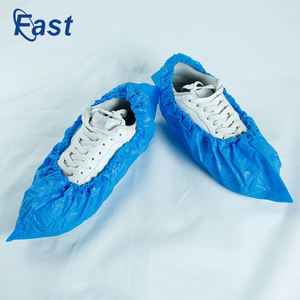 Couvre-chaussures jetables médicaux bleus imperméables à l'eau de pluie stériles antidérapants intérieurs et extérieurs Couvre-chaussures longs - Product Image 1