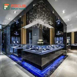 Fabricant de présentoirs de bijoux modernes sur mesure, comptoir de bijouterie en bois pour centre commercial, armoire à bijoux - Product Image 1