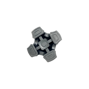 Pointe de canne légère à large contact antidérapante à 4 griffes avec base en caoutchouc résistante à l'usure pour canne de marche légère, pièce de rechange pour réparation quotidienne - Product Image 1