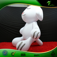 Ballon gonflable personnalisé en forme de chien, chien de dessin animé sexy, vidéo, couché sur un trampoline gonflable, chien Hongyi Sph