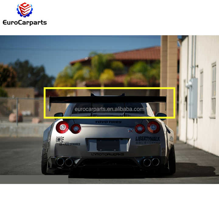 GTR R35カーボンファイバー素材車体キットリアウィングフィットGTR 