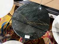 Table d'appoint en pierre verte de luxe, petite table nordique minimaliste pour salon de thé, table d'angle de canapé, table ronde de luxe léger