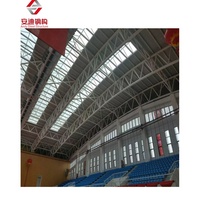 Structure en acier léger préfabriquée à faible coût pour la construction de toits de stades sportifs et de gymnases, modèle Andy SF