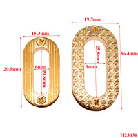 Œillets métalliques ronds doubles personnalisés à visser, en alliage de zinc, pour la fabrication de sacs en cuir