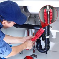 Clé multifonction pour évier, outil d'installation de plomberie de salle de bain, clé à robinet et tuyau d'eau domestique, plusieurs tailles, vente en gros OEM