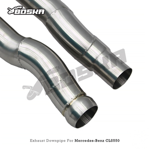 Tuyau de décharge à flux libre sur mesure pour Mercedes-Benz CLS550 4.7 2012-2016 E550 W212 M278 SS304 Boska Exhaust en stock - Product Image 6