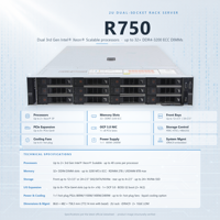 Server Rak R750 R750xs R740xd2 R730xd 2U Prosesor Ganda DDR4 NVMe SAS Hot Swap Virtualisasi Database