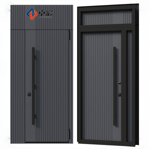 방탄 기능이 있는 터키산 이중 강철 고보안 외부 현관문 (카메라 포함) - Product Image 1