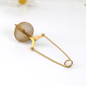 Hot Selling Eco-Friendly Metal Mesh Ball <strong>Tea</strong> <strong>Stainer</strong> with Handle Utensil Filter - Product Image 3