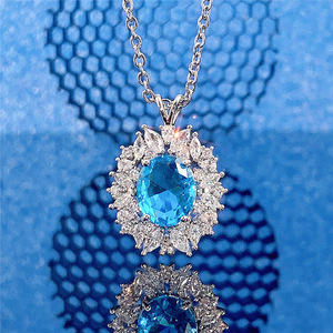 Collana con Ciondolo in Cristallo Colorato per Donne, Gioielli Eleganti e alla Moda - Product Image 6