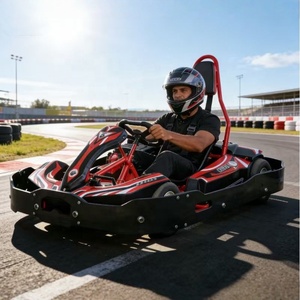 Kart à pédales pour enfants et adultes, voiture de course à batterie commerciale avec télécommande et capacité de charge de 130 kg - Product Image 2