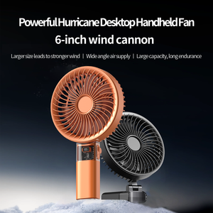 Hxtc88 Ventilateur portable pliable personnalisé haute vitesse d'été 4000mAh KC USB rechargeable, mini ventilateur de table personnel pliable à main - Product Image 1