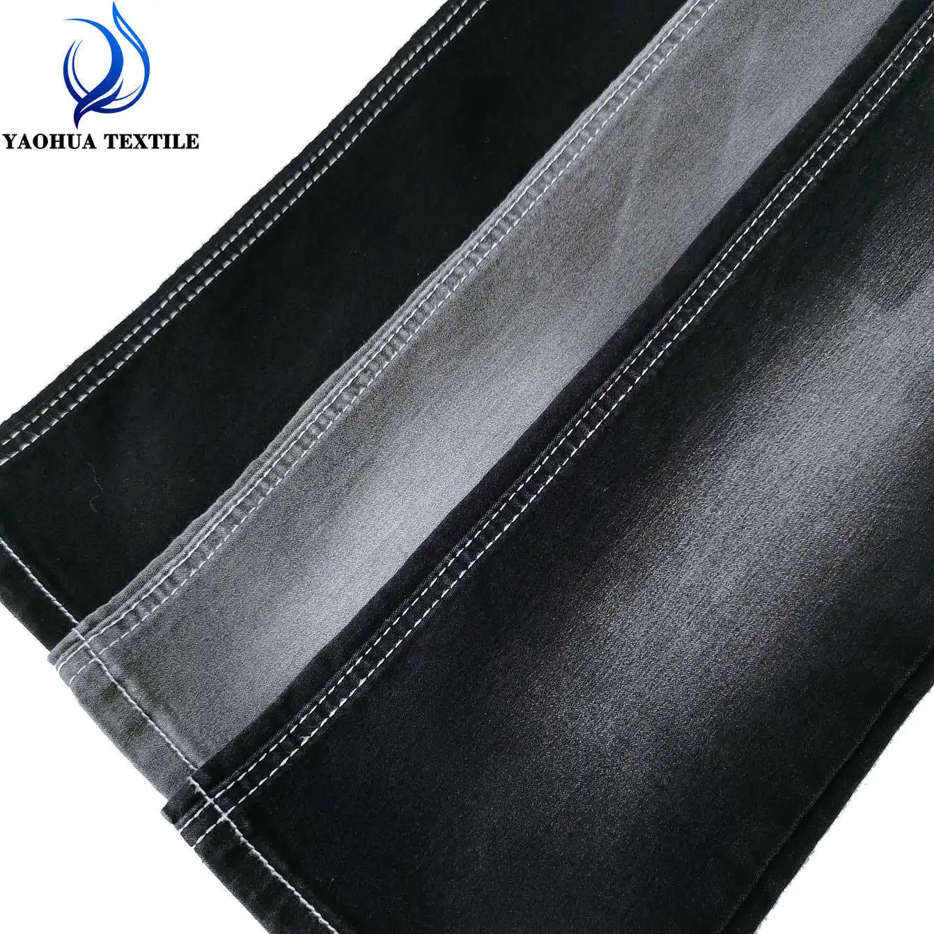 1429-2 Made in China satin cotton polyester spandex stretch denim fabric for jeans