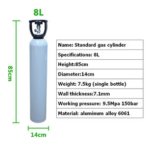 Calibrateur d'étalonnage gaz standard 8L dioxyde de soufre gaz standard avec bouteille de gaz - Product Image 2