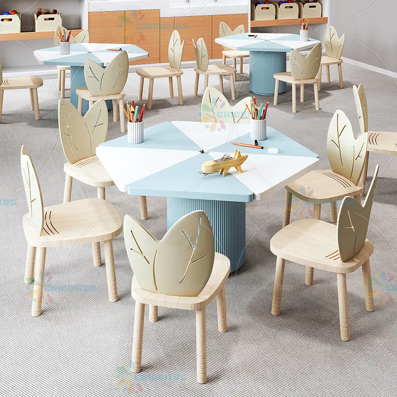 Chiquitos Simple Maternelle Table D'apprentissage Table Hexagone Enfants Table Et Chaise Ensemble garderie Haut De Gamme Meubles Pour Enfants