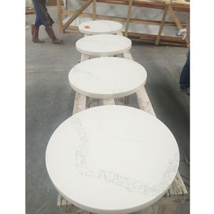 מלאכותי קוורץ טרומי ליטוש סופר לבן קוורץ אבן השיש משטח האי מטבח calacatta קוורץ השיש - Product Image 4