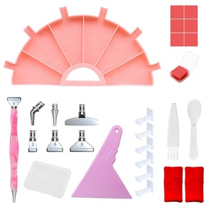 Kit de Herramientas para Pintura de Diamantes Acrílicos XIXI, Bandeja Multifuncional Colorida con Compartimentos, Herramientas de Almacenamiento para Lápices de Pintura de Diamantes - Product Image 5