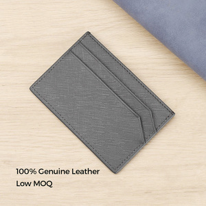 Cadeau de créateur de trading personnalisé permis de conduire à crédit mince saffinao <span class=keywords><strong>porte</strong></span>-cartes en cuir véritable portefeuilles luxe - Product Image 6