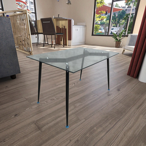 <strong>Dining</strong> Furniture Transparent Glass <strong>Dining</strong> <strong>Table</strong> Modern Minimalism Elegant Stable <strong>Dining</strong> Room Glass <strong>Table</strong> - Product Image 2