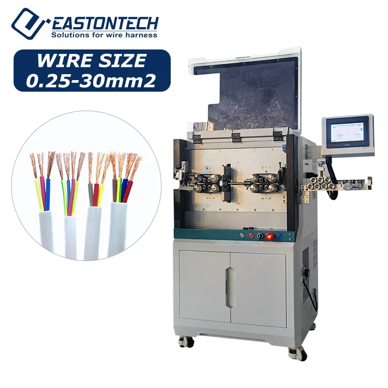 Machine automatique de coupe et de dénudage de fil multiconducteur du rendement EW-05F + 3 élevé pour le fil 0.75 - 30mm2