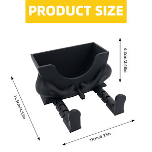 Support à éponge amusant en forme de jambe humaine, égouttoir rapide pour évier, support de rangement, gadget de cuisine fantaisie, organisateur d'éponges de nettoyage pour C - Product Image 2