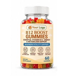 Gummies B12 Boost, saveur fruitée, véganes, sans gélatine, sans colorants ni arômes artificiels, marque privée - Product Image 1
