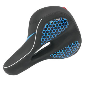 Sillín de <span class=keywords><strong>bicicleta</strong></span> ventilado de alta elasticidad con bolas de doble absorción de golpes Cómodo acolchado de <span class=keywords><strong>Gel</strong></span> de nido de abeja Nuevo sillín de <span class=keywords><strong>Gel</strong></span> - Product Image 2