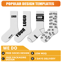 Chaussettes de sport respirantes et confortables de qualité supérieure pour hommes et femmes, chaussettes de sport tricotées, logo et design personnalisés
