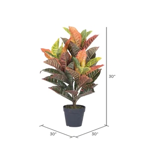 Arbre à <span class=keywords><strong>feuilles</strong></span> artificielles vertes, 1 pièce, plante d'intérieur, en soie - Product Image 2
