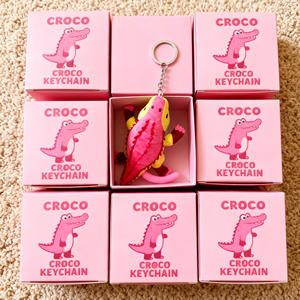 Layanan Kustomisasi Gantungan Kunci Boneka Buaya Plushie Personal 10cm, Mainan Boneka Hewan Kotak Misteri - Product Image 1