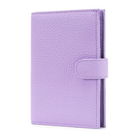 Portefeuille de voyage personnalisé en cuir PU avec fermeture à bouton pour hommes et femmes