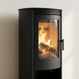 <span class=keywords><strong>Cheminée</strong></span> en bois exclusive à double face avec verre incurvé et <span class=keywords><strong>souffleur</strong></span> pour bar lounge - Product Image 2