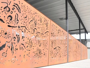 Paneles de Pared Perforados de Aluminio Cortados con Láser, Contemporáneos, de 70 Pulgadas o Más, con Recubrimiento en Polvo Anticorrosión, para División de Espacios en Centros Comerciales - Product Image 3