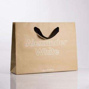 Foire de Canton Moderne Roman Design Prix Usine Vêtements Shopping Cadeau Bijoux Vin Sac en papier - Product Image 2