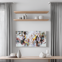 Peinture murale Paysage Arbre Style Moderne Décoration Maison Populaire Peinte à la Main Imperméable Écologique sur Toile Acrylique