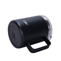 Personnalisé 10oz 20oz simple paroi réutilisable en acier inoxydable 18/8 gobelet café tasse de voyage avec poignée tasse pour cadeau