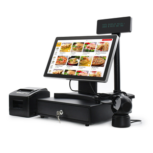 เครื่อง POS แบบติดผนังขนาด 15.6 นิ้ว, ตัวเครื่องโลหะแบบแบน, หน้าจอสัมผัสแบบ Capacitive 10 จุด สำหรับร้านกาแฟและร้านอาหาร - Product Image 5