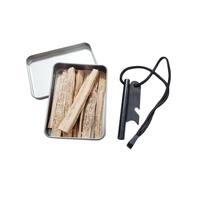 Kit de survie pour allumer le feu avec des bâtonnets de bois gras 100% naturels, allume-feu de camping avec bois gras pour la randonnée en plein air
