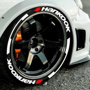 Pegatinas 3D para Neumáticos con Letras Personalizadas, Diseño Conectado Modificado para Ruedas de Coche - Product Image 1