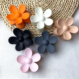 QIYUE – Nouveauté Pince à Cheveux Grande Fleur 7,5 cm en Plastique Trempé ABS Laqué pour Femme – Accessoire de Mode - Product Image 5