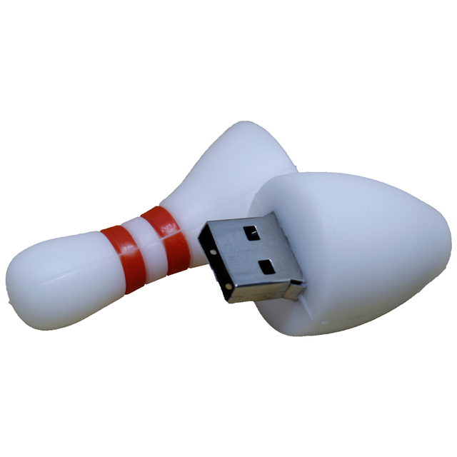 Custom Logo Bowling Ball Shape PVC USB Flash Drive USB 2.0 3.0