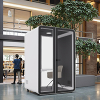 Cabines de bureau insonorisées multifonctionnelles durables UNIBOOTH, design moderne, mobiles, pour la confidentialité, les réunions, l'enregistrement, l'hôtel, le bureau à domicile